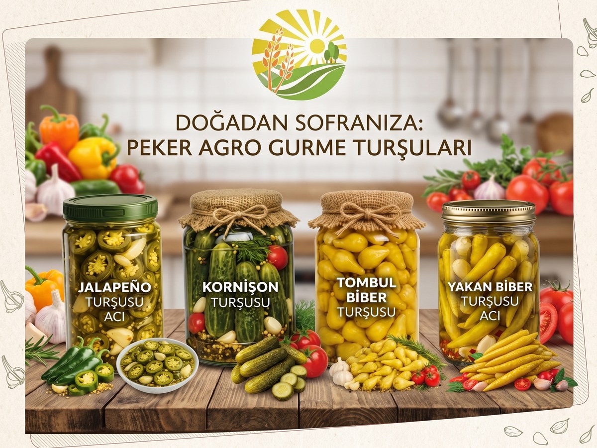 PEKER AGRO pickle range: jalapeño, gherkin, tombul pepper and yakan hot pepper jars